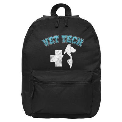 Cool Vet Technician Dog Cat Veterinarian Animal Gift 16 in Basic Backpack
