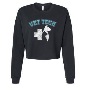 Cool Vet Technician Dog Cat Veterinarian Animal Gift Cropped Pullover Crew