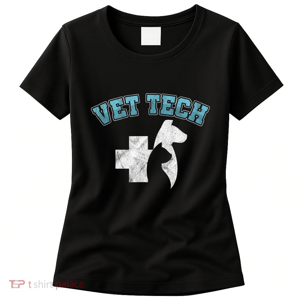 Cool Vet Technician Dog Cat Veterinarian Animal Gift Womens T-Shirt