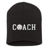 Coach Volleyball Team Gift Idea Short Acrylic Beanie