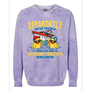 Cruising Vacation Together Tourist Cruise Ship Passenger Colorblast Crewneck Sweatshirt