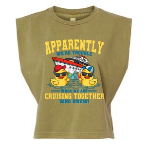 Cruising Vacation Together Tourist Cruise Ship Passenger Garment-Dyed Women's Muscle Tee