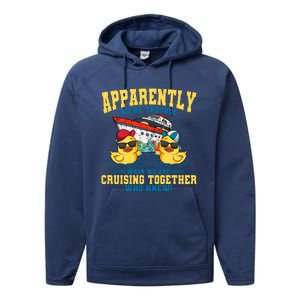 Cruising Vacation Together Tourist Cruise Ship Passenger Performance Fleece Hoodie