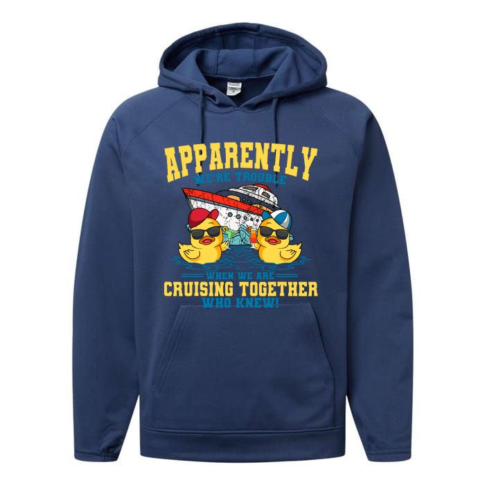 Cruising Vacation Together Tourist Cruise Ship Passenger Performance Fleece Hoodie