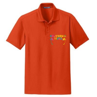 California Vibes Usa America American Californian Funny Gift Dry Zone Grid Polo