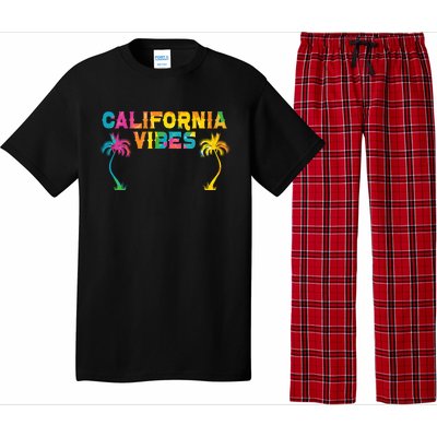 California Vibes Usa America American Californian Funny Gift Pajama Set