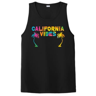 California Vibes Usa America American Californian Funny Gift PosiCharge Competitor Tank