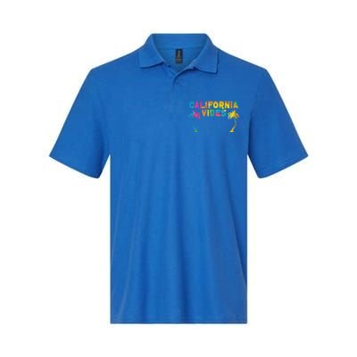 California Vibes Usa America American Californian Funny Gift Softstyle Adult Sport Polo