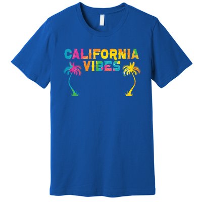 California Vibes Usa America American Californian Funny Gift Premium T-Shirt