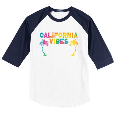 California Vibes Usa America American Californian Funny Gift Baseball Sleeve Shirt