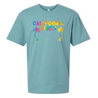 California Vibes Usa America American Californian Funny Gift Sueded Cloud Jersey T-Shirt