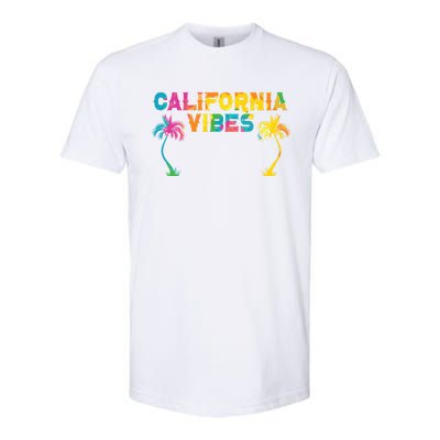 California Vibes Usa America American Californian Funny Gift Softstyle CVC T-Shirt