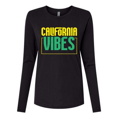 California Vibes Usa State America Travel Californian Cool Gift Womens Cotton Relaxed Long Sleeve T-Shirt