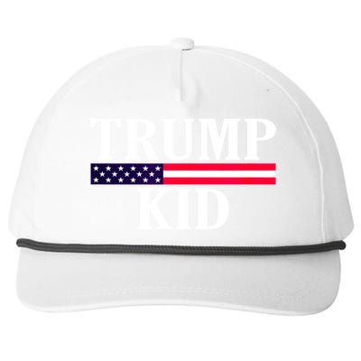 Cute Vintage Vote Trump Us Flag Republican Gift Snapback Five-Panel Rope Hat