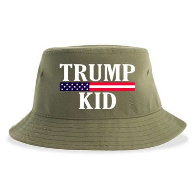 Cute Vintage Vote Trump Us Flag Republican Gift Sustainable Bucket Hat