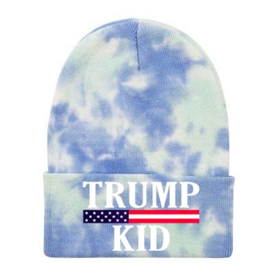 Cute Vintage Vote Trump Us Flag Republican Gift Tie Dye 12in Knit Beanie