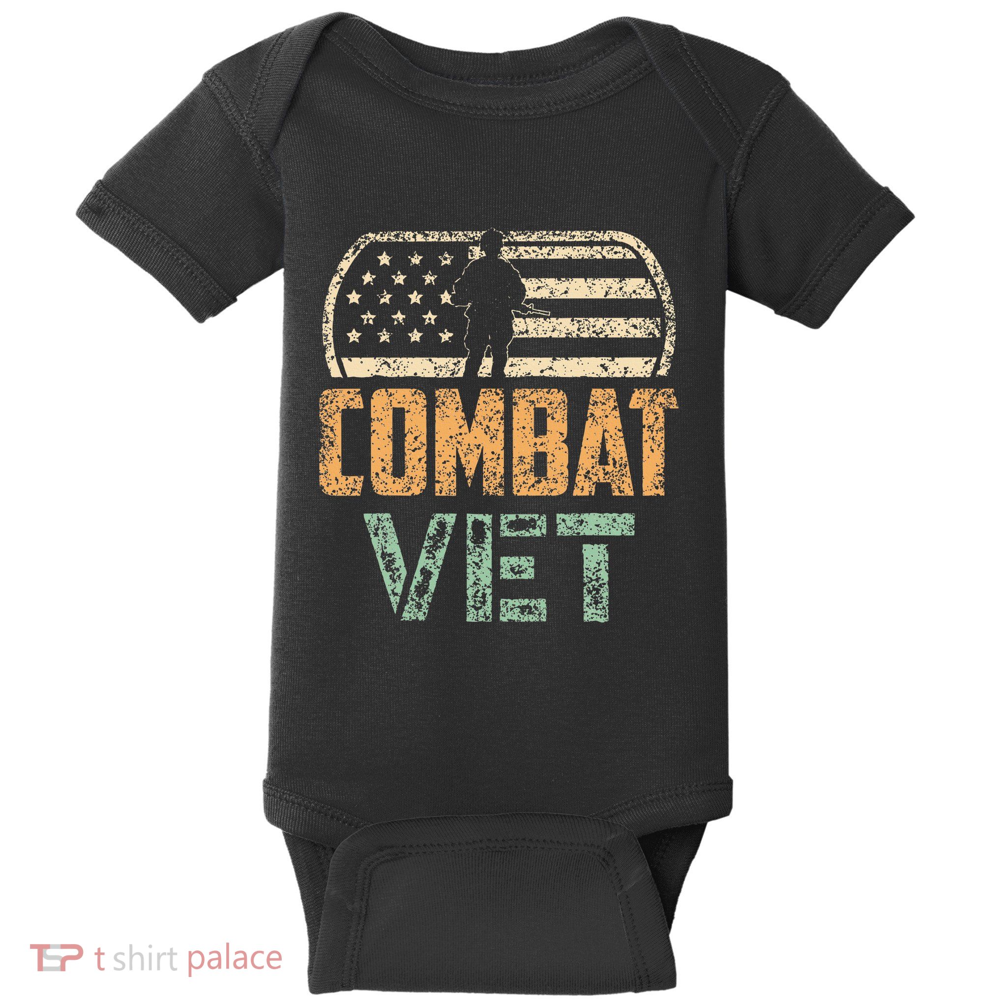 Combat Vet VeteranS Day Soldier Veterans Combat Veteran Baby Bodysuit