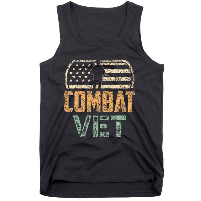 Combat Vet VeteranS Day Soldier Veterans Combat Veteran Tank Top