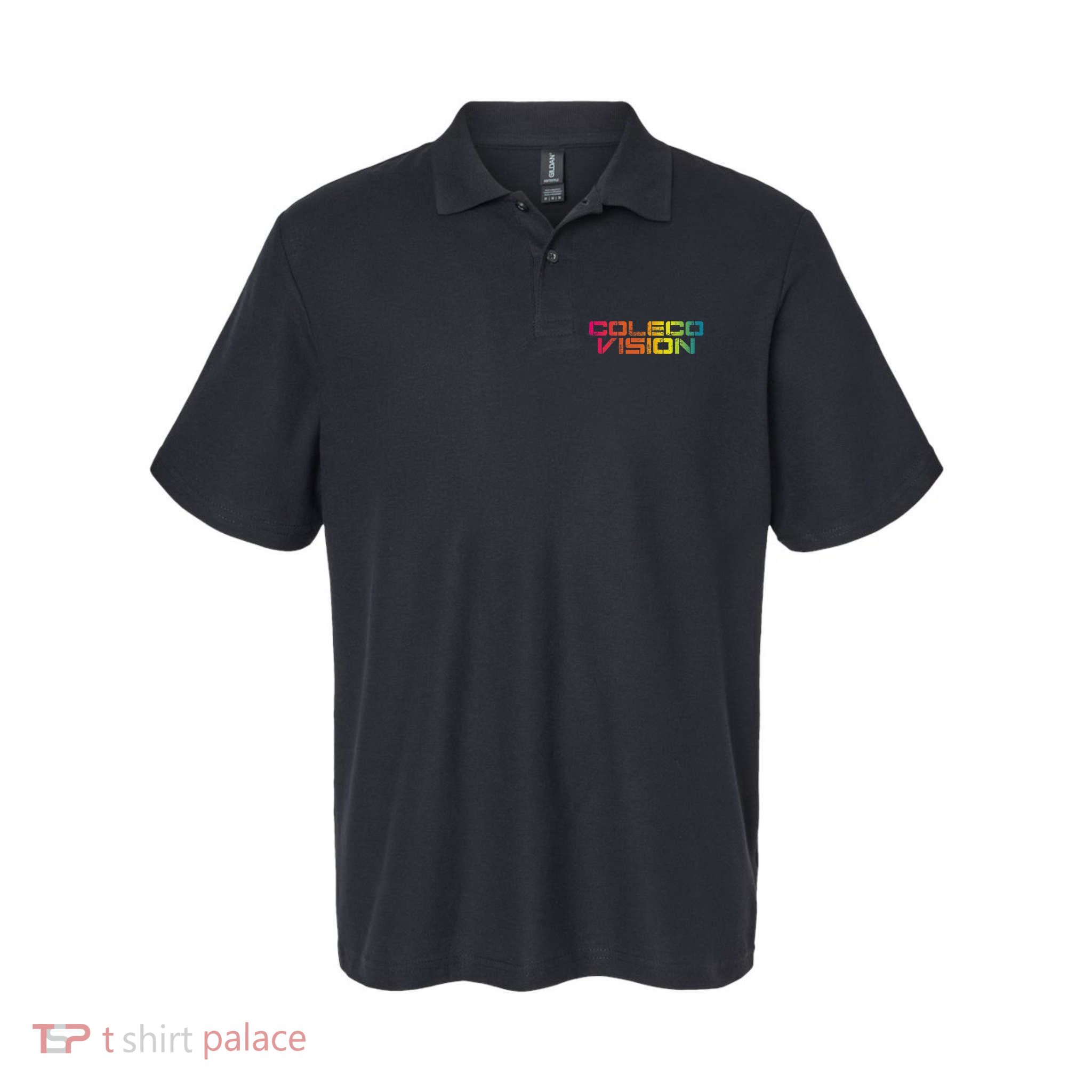 Coleco Vision Vintage Retro Colorful Text Polo