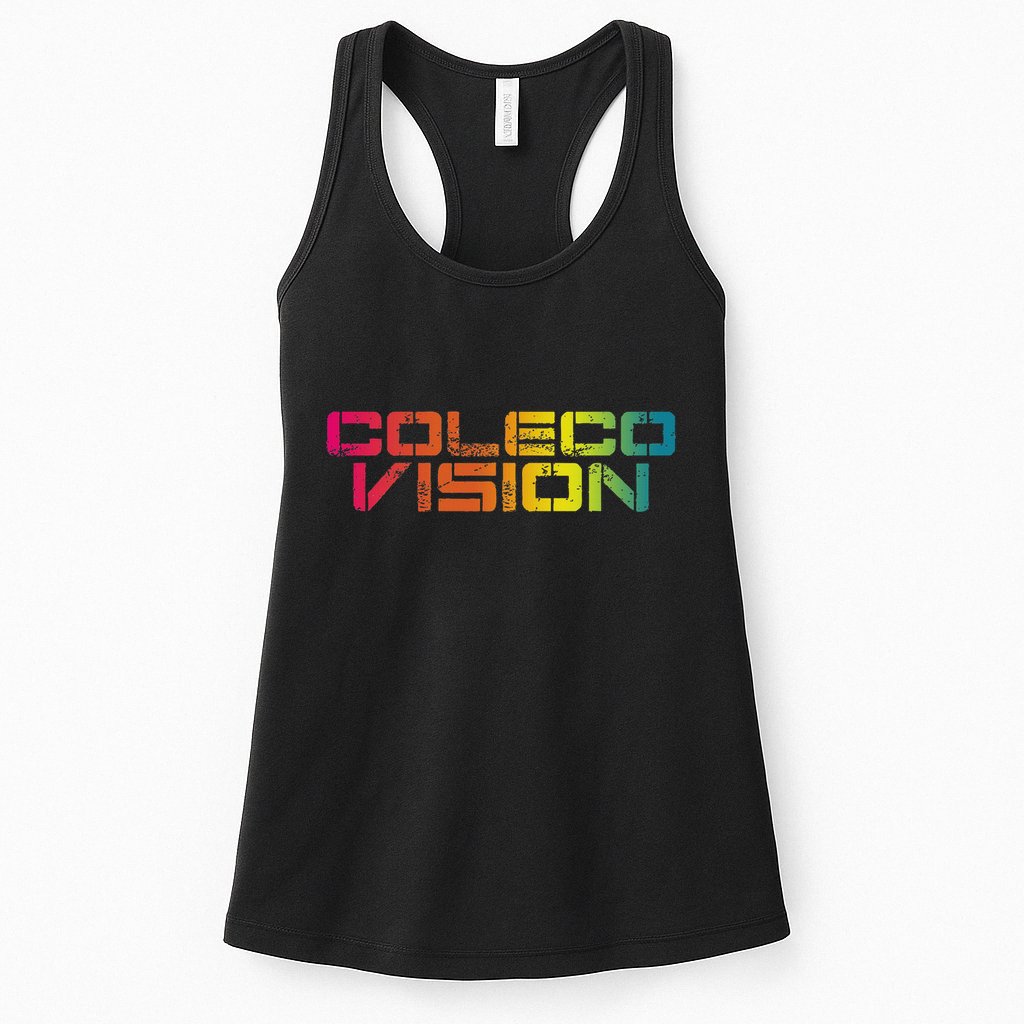 Coleco Vision Vintage Retro Colorful Text Womens Tank Top