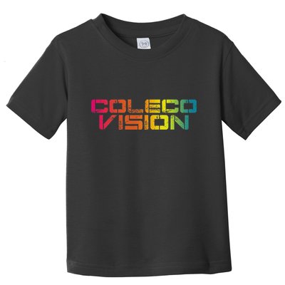 Coleco Vision Vintage Retro Colorful Text Toddler T-Shirt