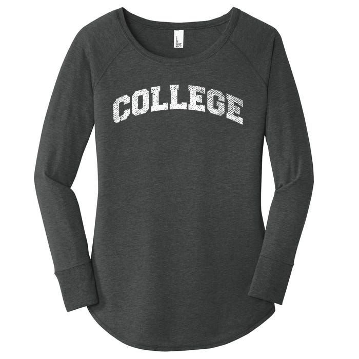 College Varsity Vintage Style Frat House Party Animal Women's Perfect Tri Tunic Long Sleeve Shirt