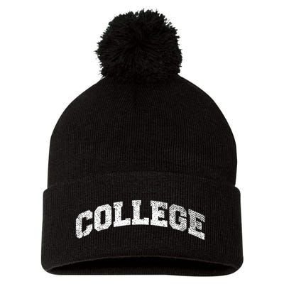 College Varsity Vintage Style Frat House Party Animal Pom Pom 12in Knit Beanie