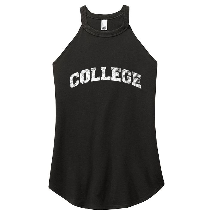 College Varsity Vintage Style Frat House Party Animal Women's Perfect Tri Rocker Tank
