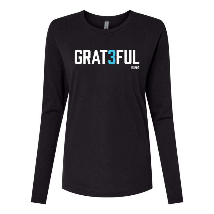 Chris Van Vliet Grateful Womens Cotton Relaxed Long Sleeve T-Shirt