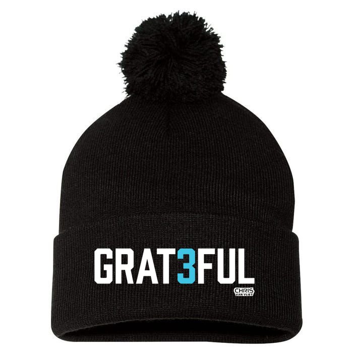 Chris Van Vliet Grateful Pom Pom 12in Knit Beanie