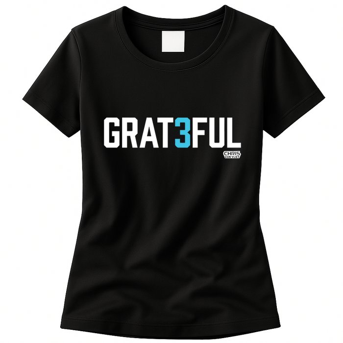 Chris Van Vliet Grateful Womens T-Shirt