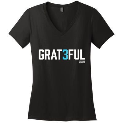 Chris Van Vliet Grateful Women's V-Neck T-Shirt