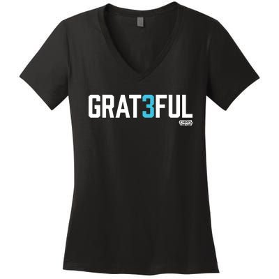 Chris Van Vliet Grateful Women's V-Neck T-Shirt