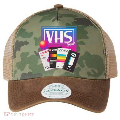 Cool Vintage VHS World Movie Tapes Legacy Tie Dye Trucker Hat