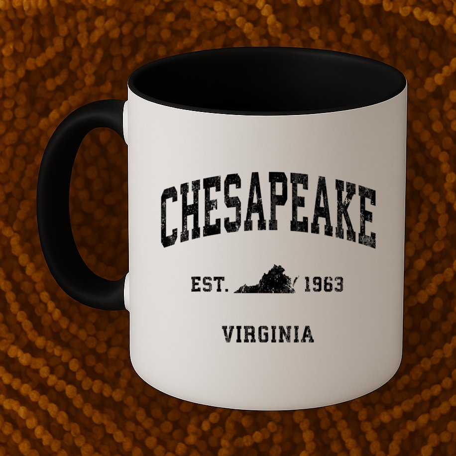 Chesapeake Virginia Va Vintage Athletic Mug
