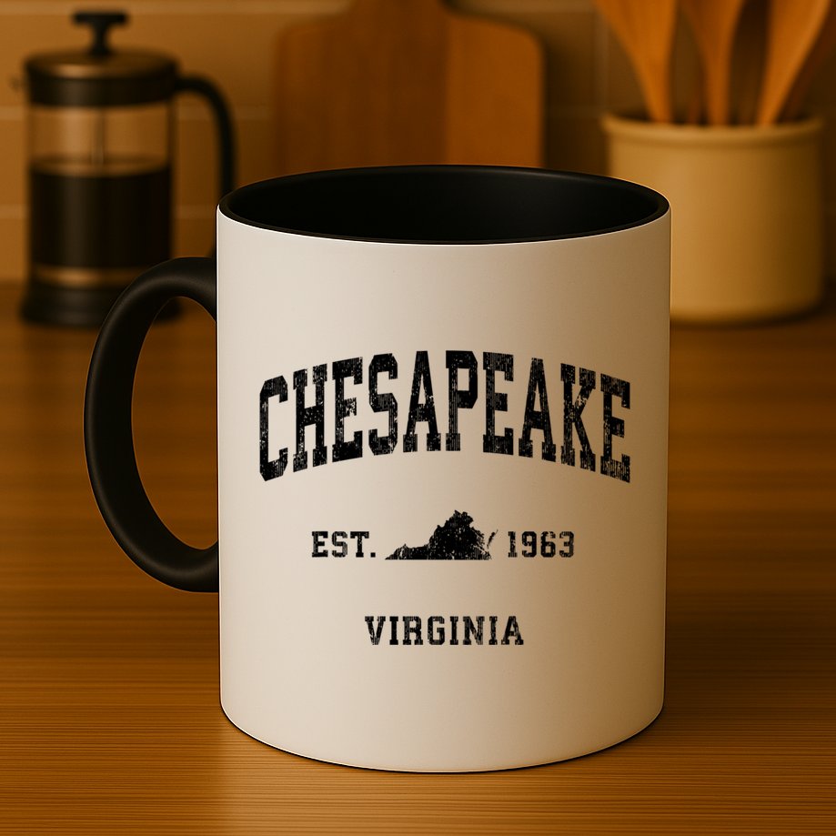 Chesapeake Virginia Va Vintage Athletic Mug
