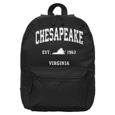 Chesapeake Virginia Va Vintage Athletic 16 in Basic Backpack