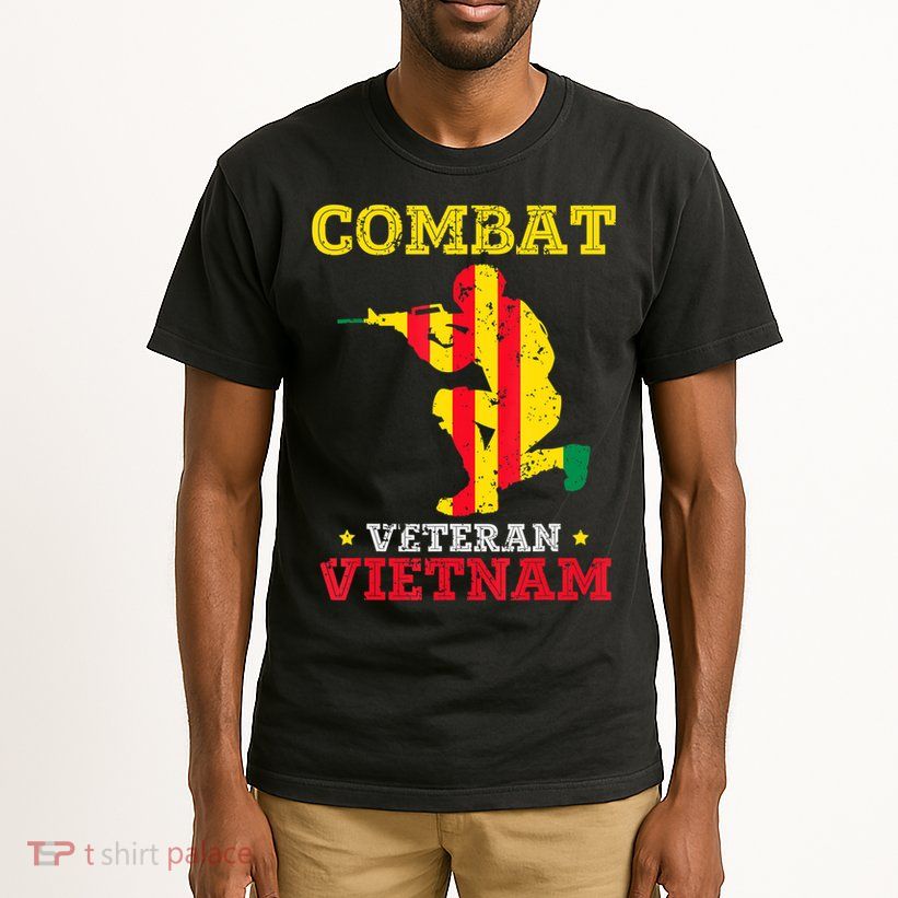Combat Veteran Vietnam Retired Patriotic Tall T-Shirt