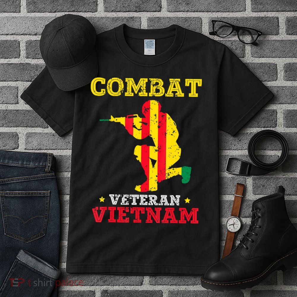 Combat Veteran Vietnam Retired Patriotic Tall T-Shirt