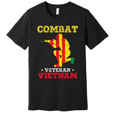 Combat Veteran Vietnam Retired Patriotic Premium T-Shirt