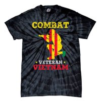 Combat Veteran Vietnam Retired Patriotic Tie-Dye T-Shirt