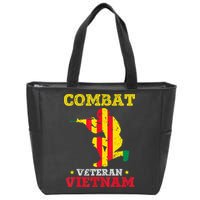 Combat Veteran Vietnam Retired Patriotic Zip Tote Bag
