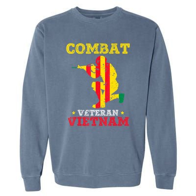 Combat Veteran Vietnam Retired Patriotic Garment-Dyed Sweatshirt