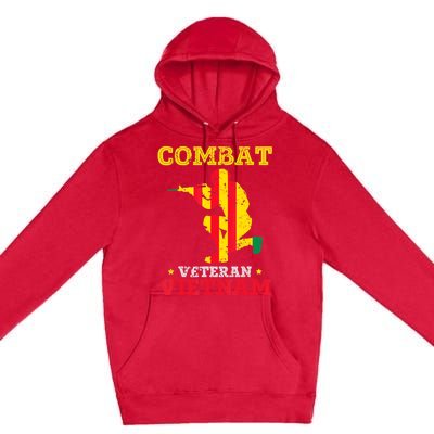 Combat Veteran Vietnam Retired Patriotic Premium Pullover Hoodie