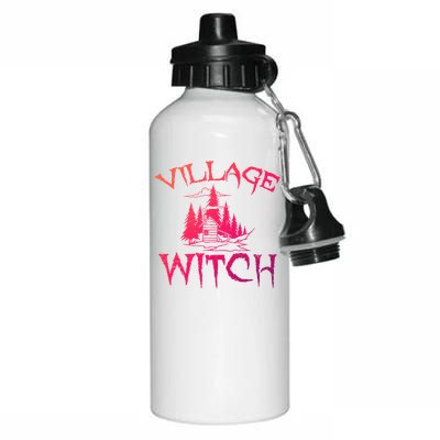 Cool Village Witch Cottage Farm Ecology Lovers Gift Aluminum Water Bottle