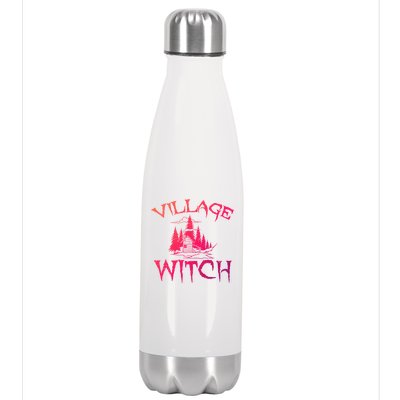 Cool Village Witch Cottage Farm Ecology Lovers Gift Stainless Steel Insulated Water Bottle