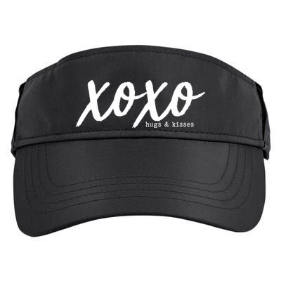 Cute Valentine X O X O Hugs And Kisses Adult Drive Performance Visor