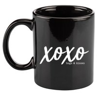 Cute Valentine X O X O Hugs And Kisses 11oz C Handle Ceramic Mug