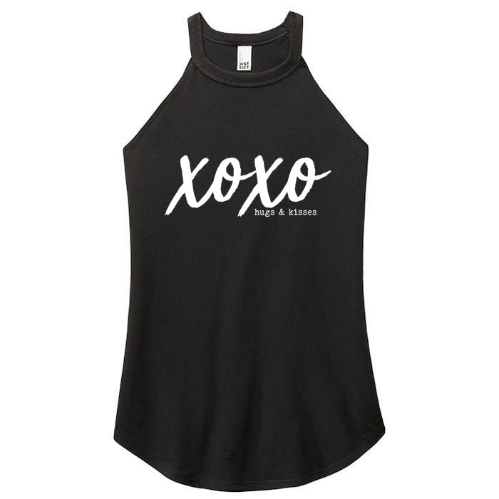 Cute Valentine X O X O Hugs And Kisses Women's Perfect Tri Rocker Tank