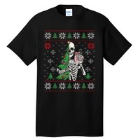 Christmas Vibes Xmas Skeleton Sorta Merry Sorta Scary Gothic Tall T-Shirt